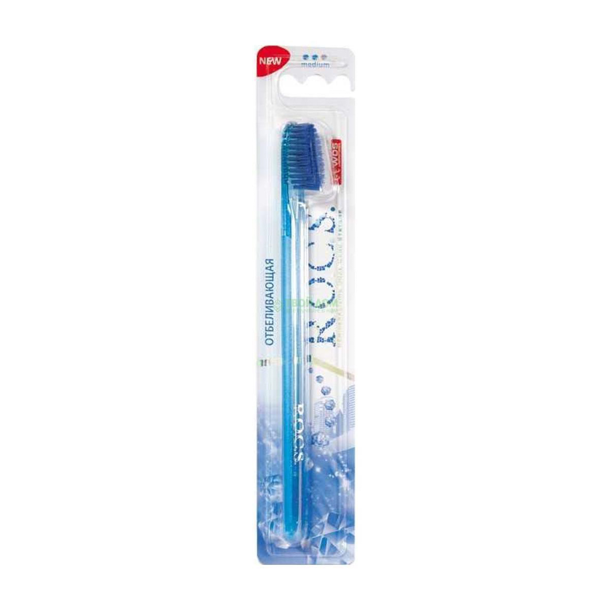 Зубная щетка Rocs Отбеливающая средняя Blue (03-04-017)